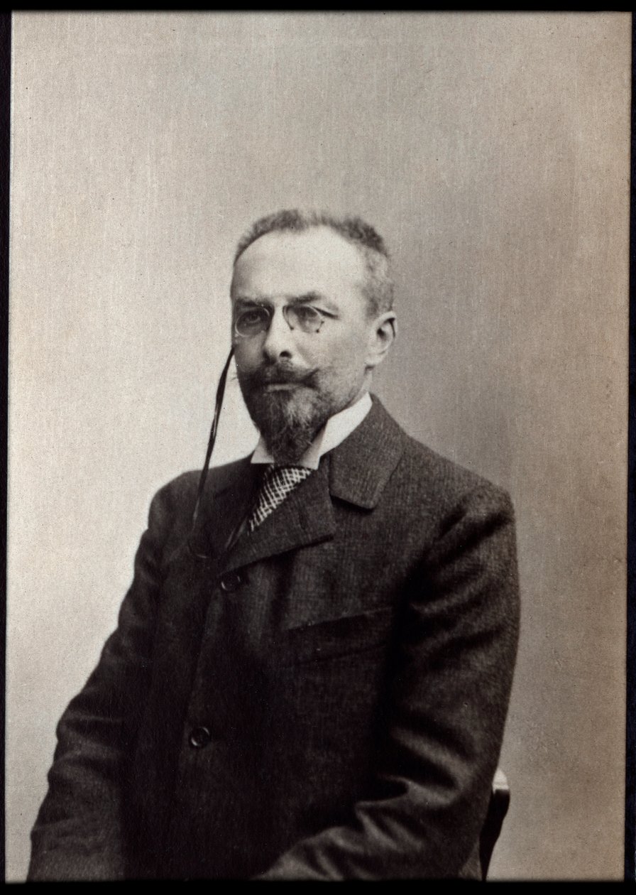 Porträtt av Jules Mary (1851-1922), fransk författare. av French Photographer