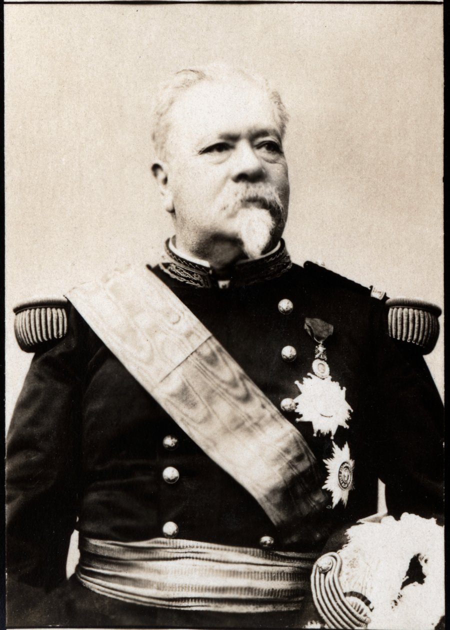 Porträtt av Leopold Davout dAuerstedt, 3:e hertug dAuerstedt (1829-1904), fransk general. av French Photographer