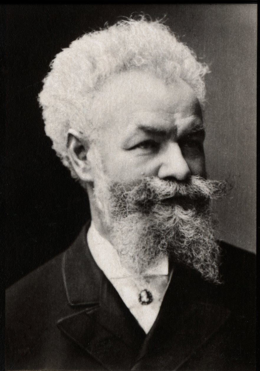 Porträtt av Mihaly Munkacsy (1844-1900), ungersk målare. av French Photographer