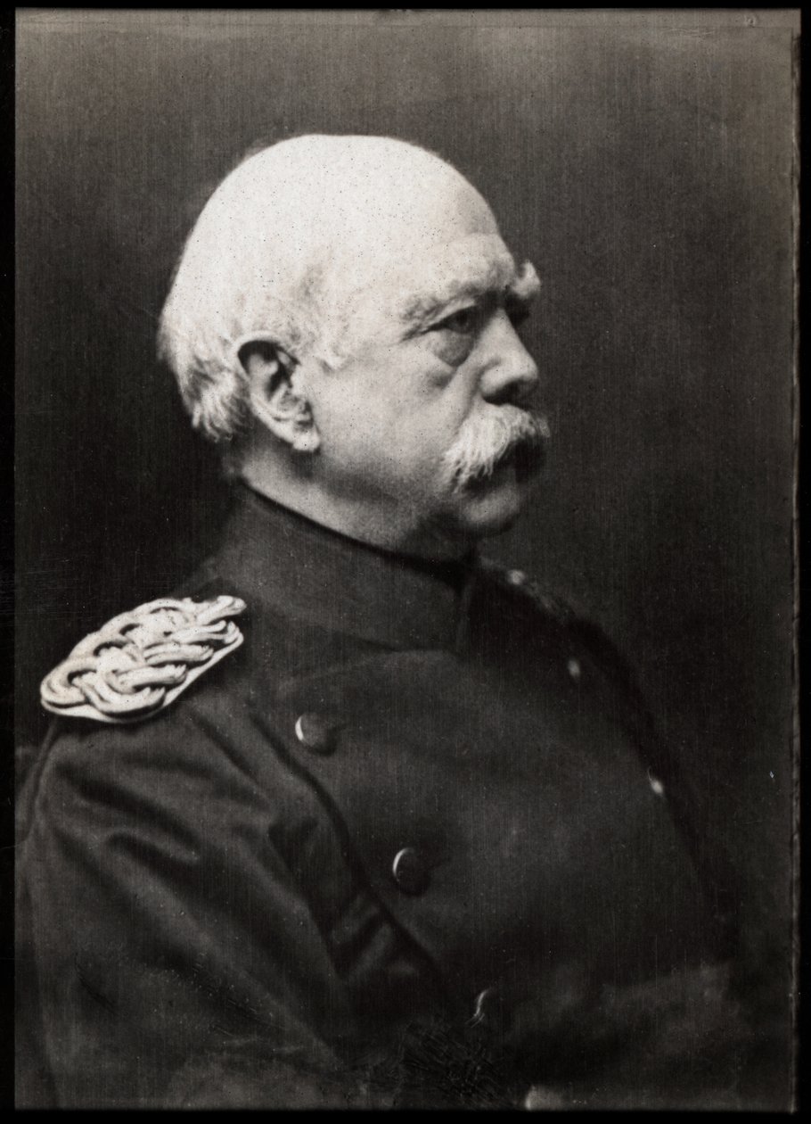 Porträtt av Otto von Bismarck (1815-1898), tysk preussisk statsman. av French Photographer