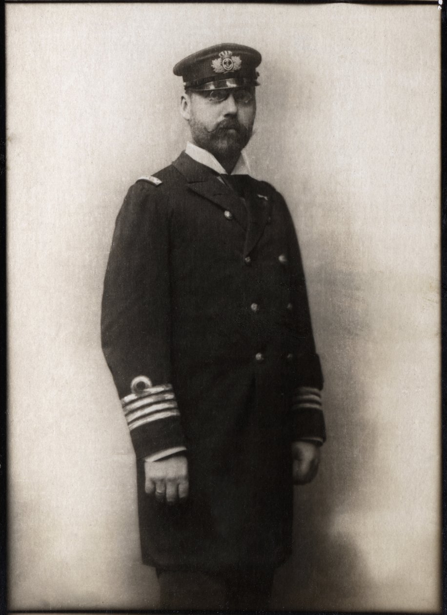 Porträtt av prins Valdemar av Danmark (1858-1939). av French Photographer