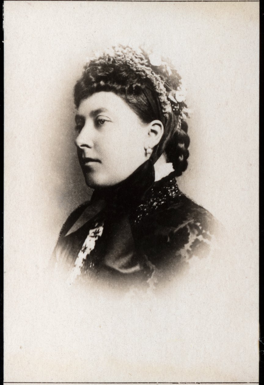 Porträtt av prinsessan Helena av Storbritannien (1846-1923). av French Photographer