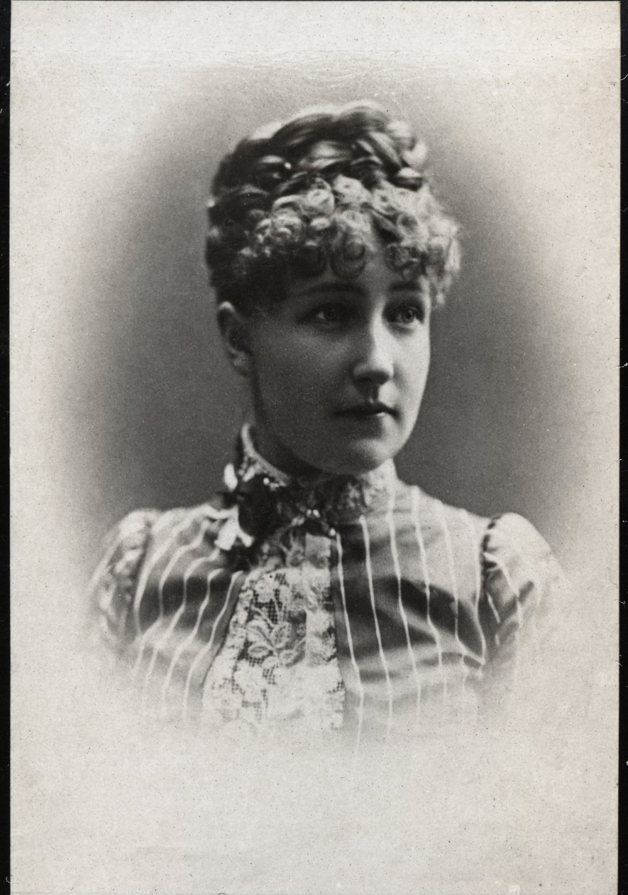 Porträtt av prinsessan Stephanie av Belgien (1864-1945) av French Photographer