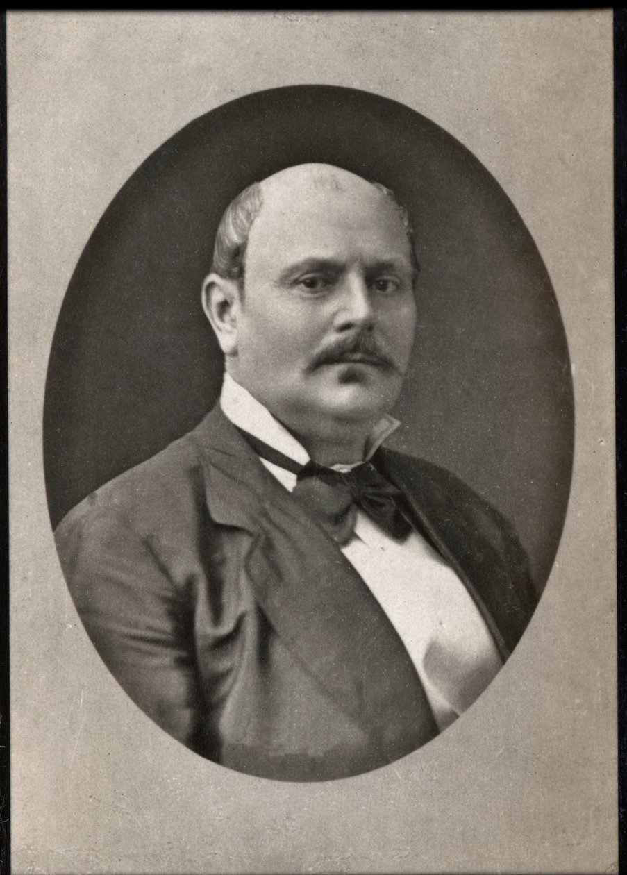 Porträtt av Xavier de Montepin (1823-1902), fransk författare. av French Photographer