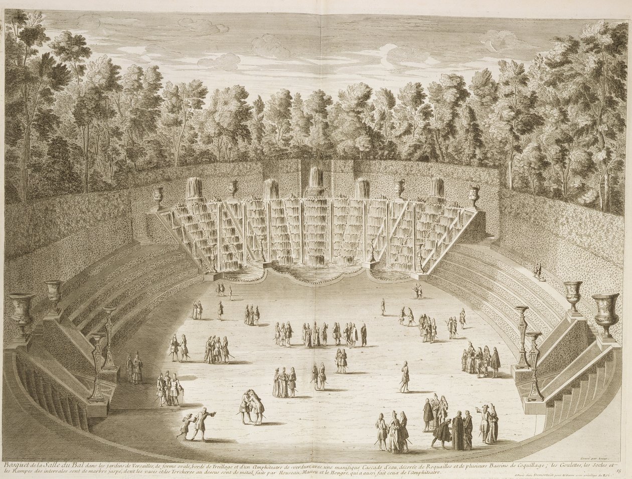 Grove of the Ballroom, Versailles, ca 1715 av French School