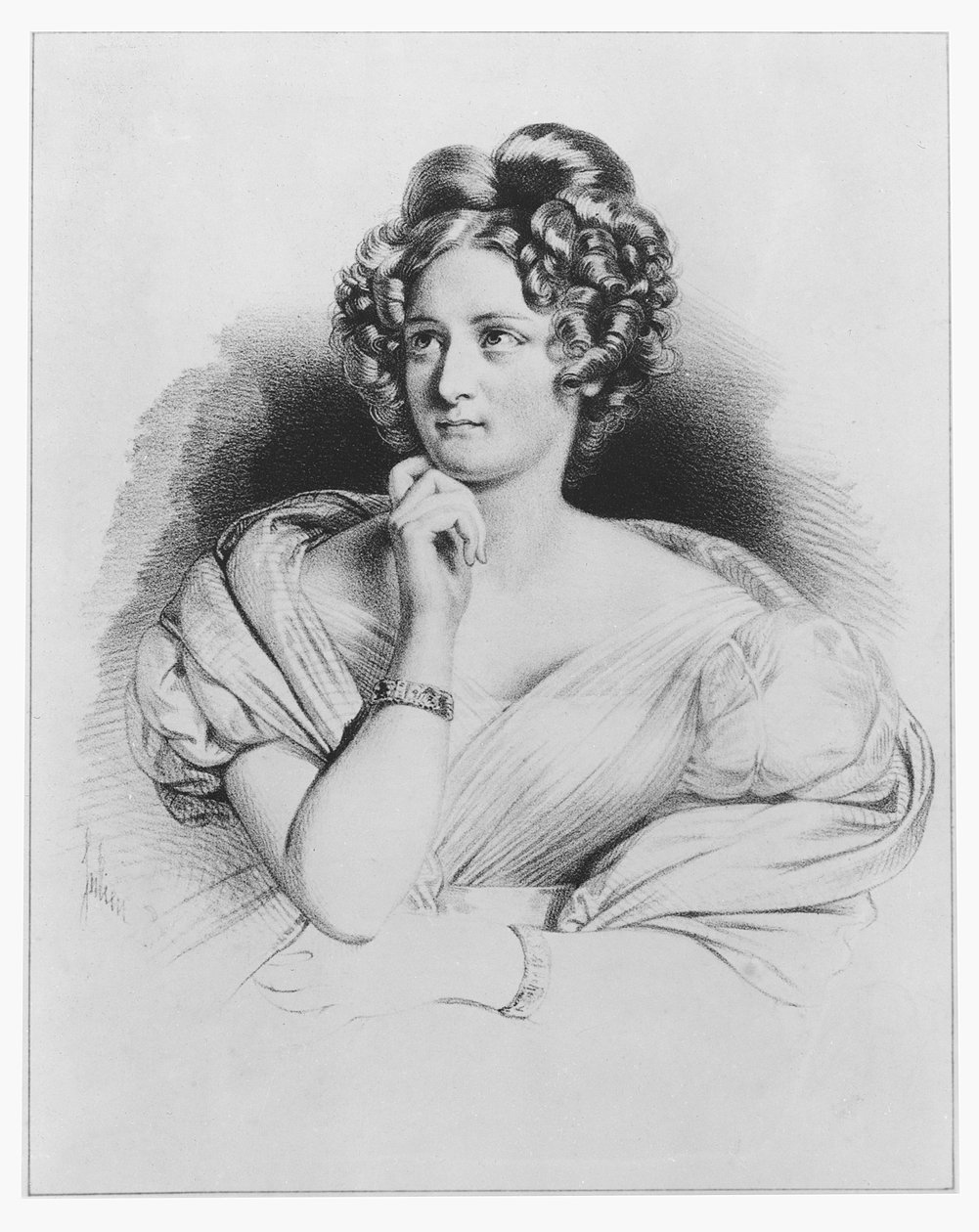 Delphine de Girardin av French School