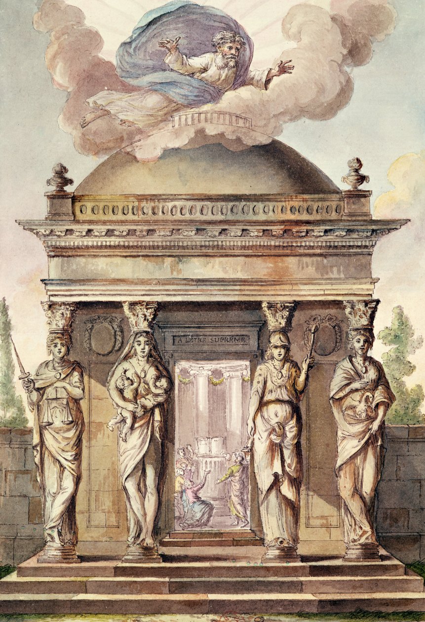 Hommage to the Eternal (färggravyr) av French School