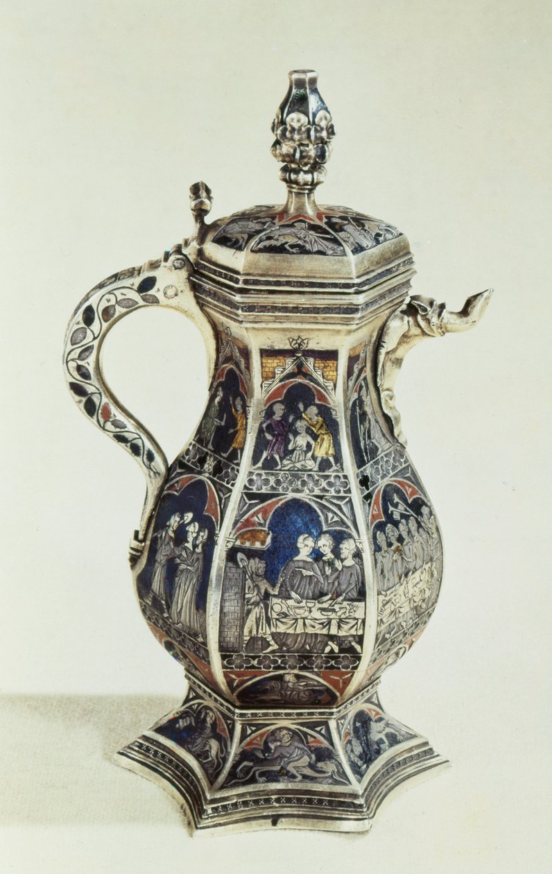 Kanna, 1333 (guld med emaljerade paneler) av French School