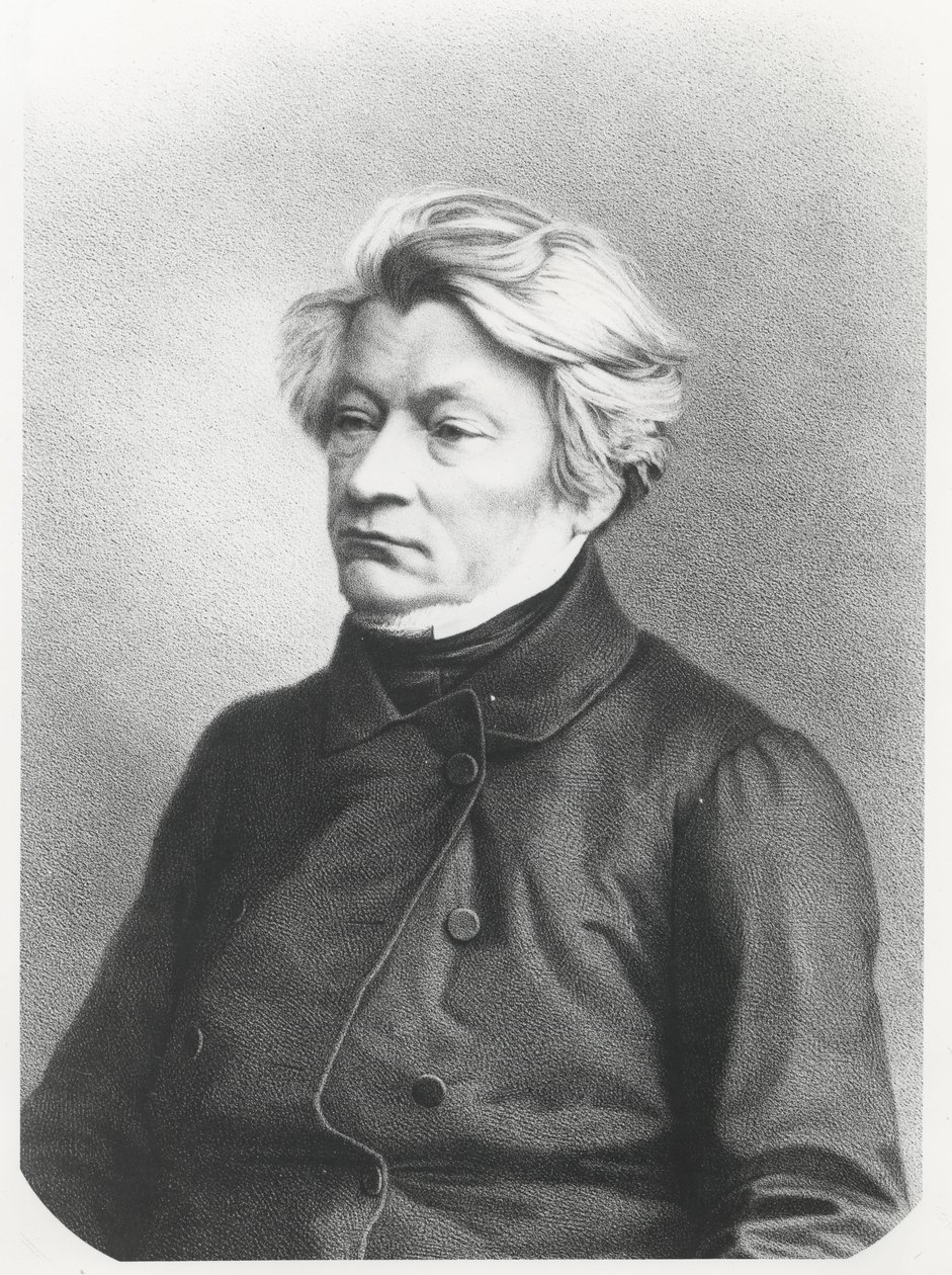 Porträtt av Adam Mickiewicz av French School