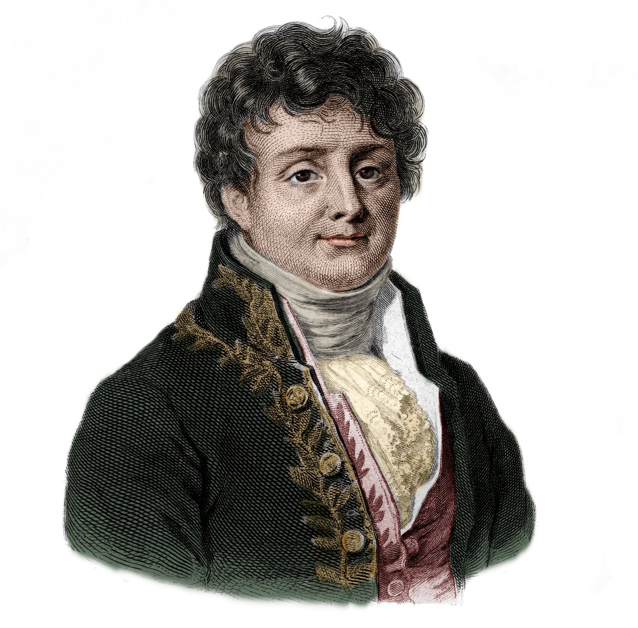 Porträtt av Joseph Fourier (1768-1833), fransk matematiker och fysiker. av French School