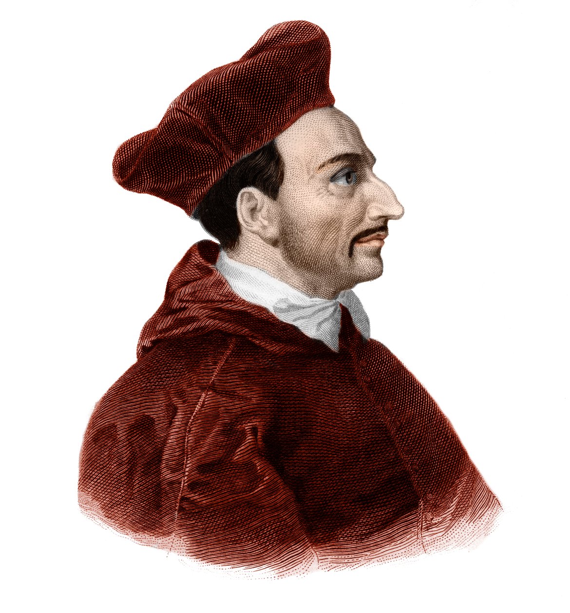Porträtt av Saint Charles Borromee (1538-1584) kardinal ärkebiskop. av French School