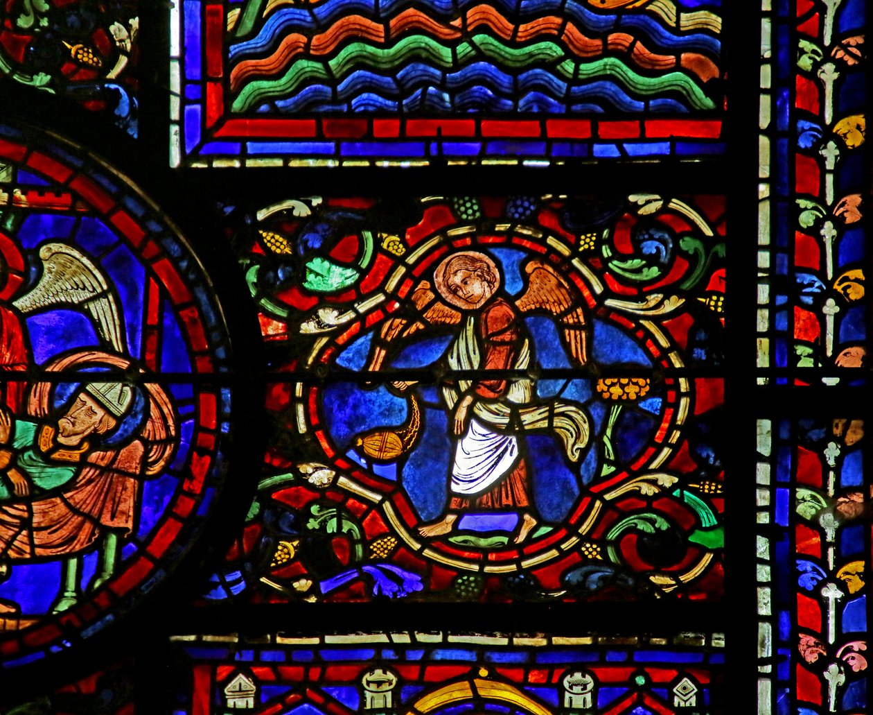 Scen från St. Martins liv, Chartres katedral av French School