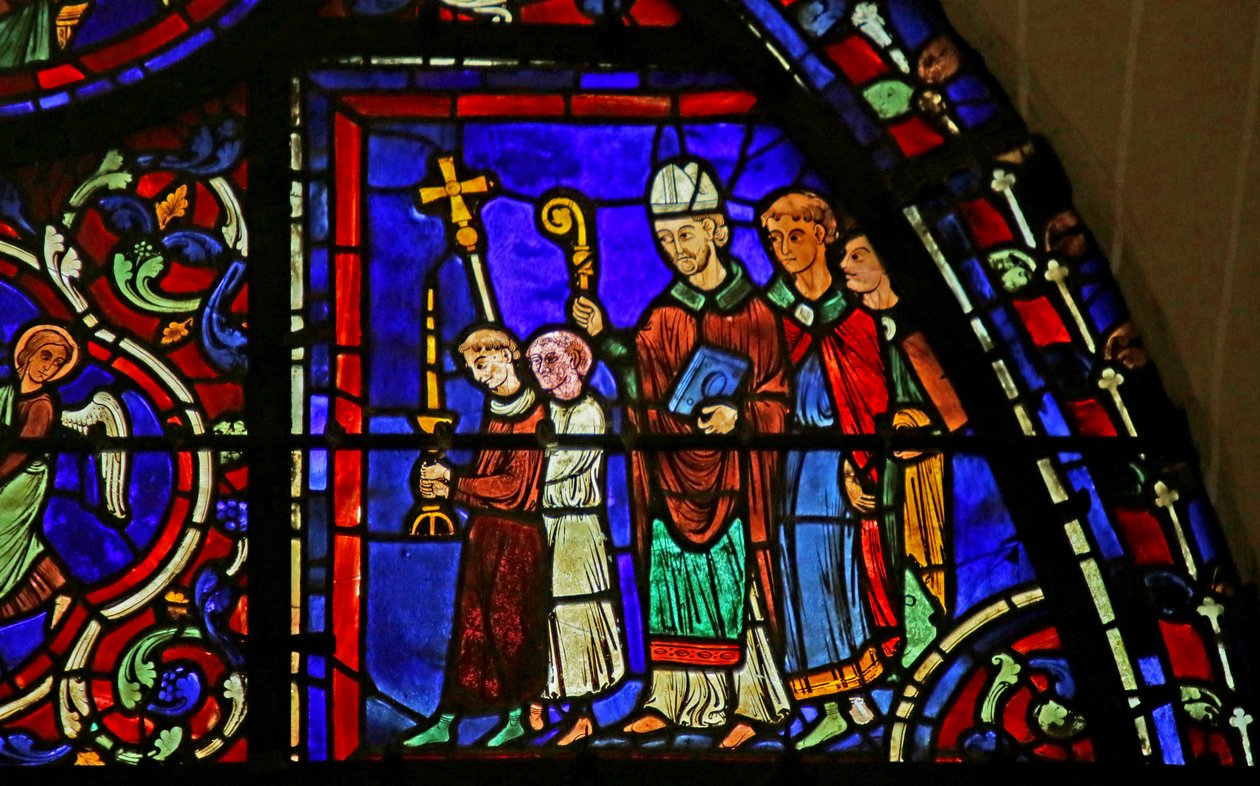 Scen från St. Martins liv, Chartres katedral av French School