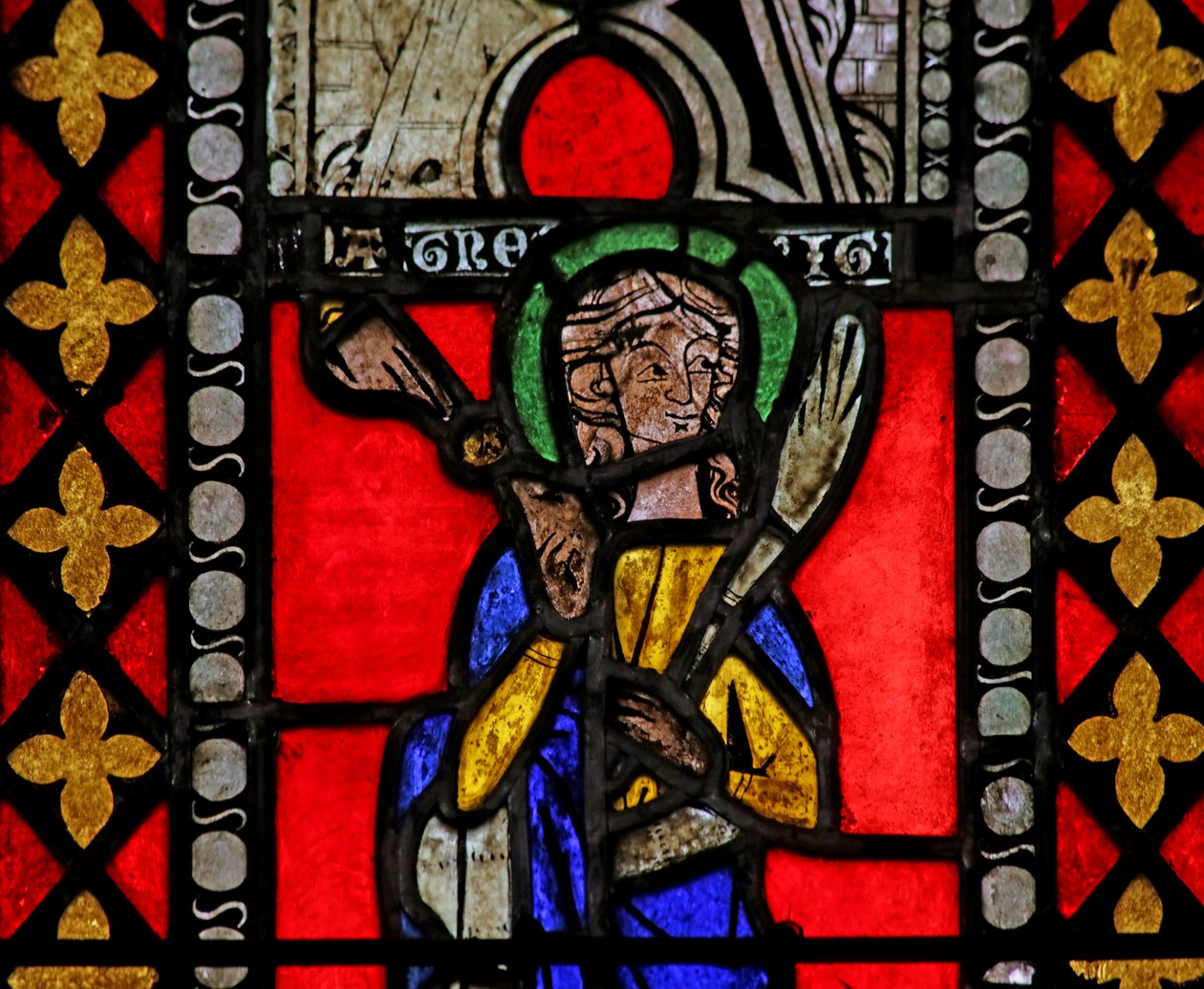 Fönster föreställande Saint Agnes av French School