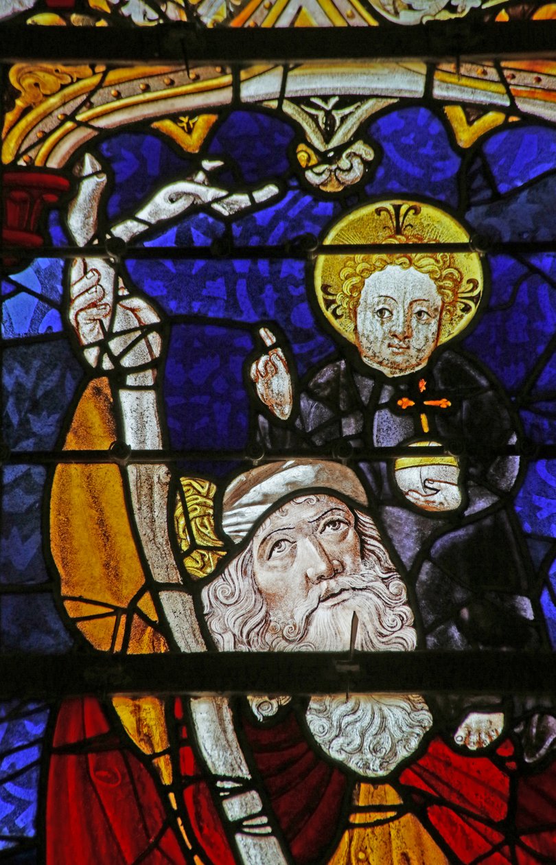 Fönster föreställande Saint Christopher av French School