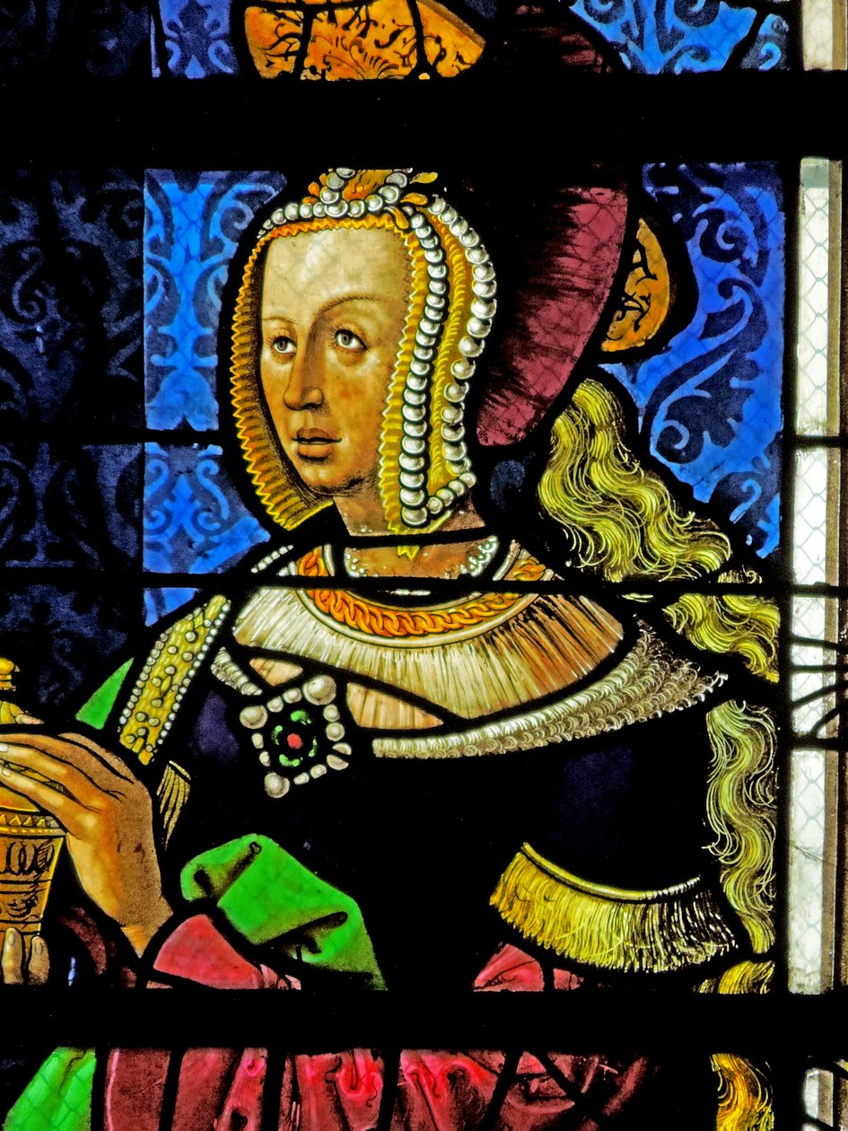 Fönster föreställande Maria Magdalena av French School