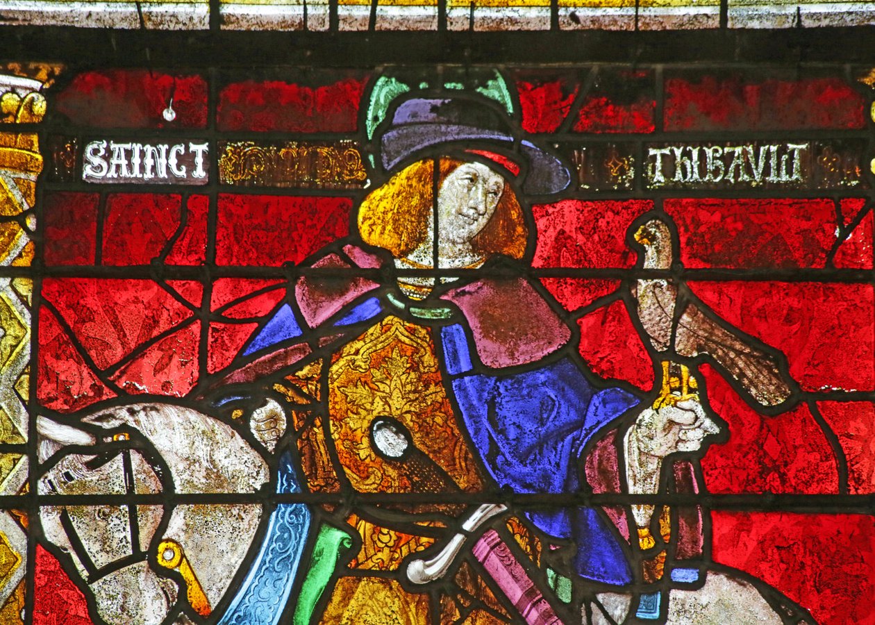 Fönster föreställande Saint Thibault av French School