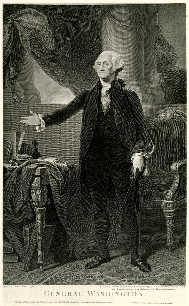 George Washington, 1884-90 (fototyp) av German School