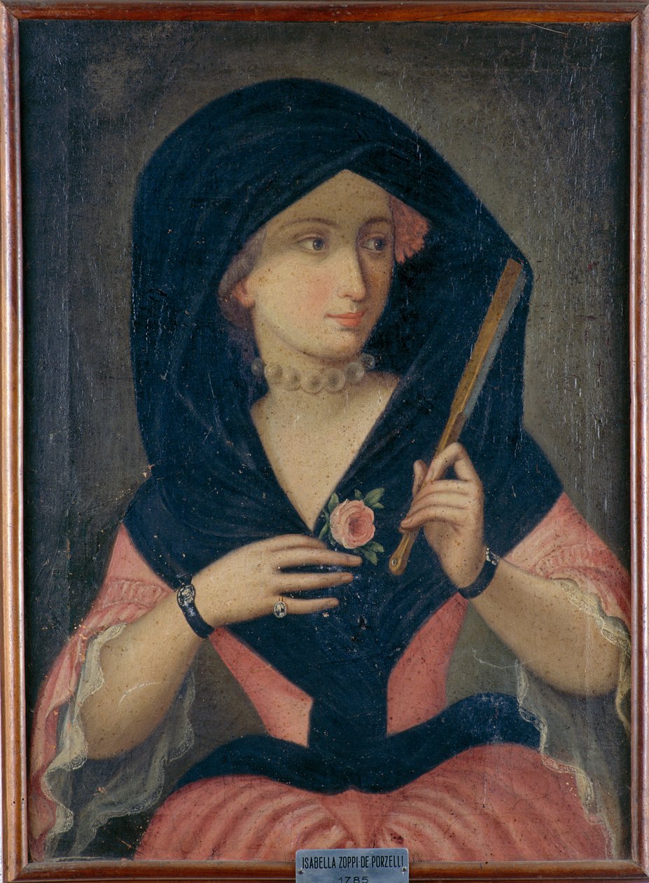 Portræt af Isabella Zoppi de Porzelli, 1785, Sverige av Unknown