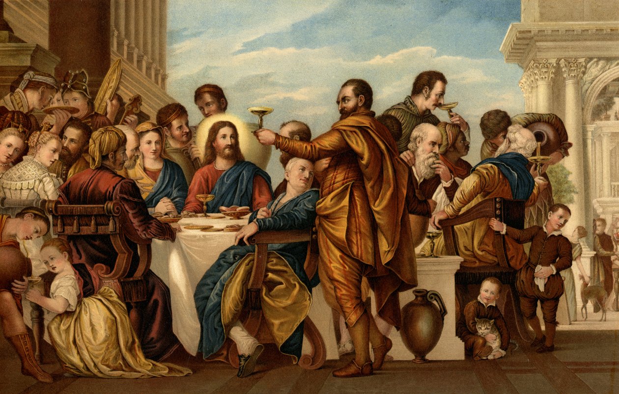 Giftermål i Kana av after Veronese