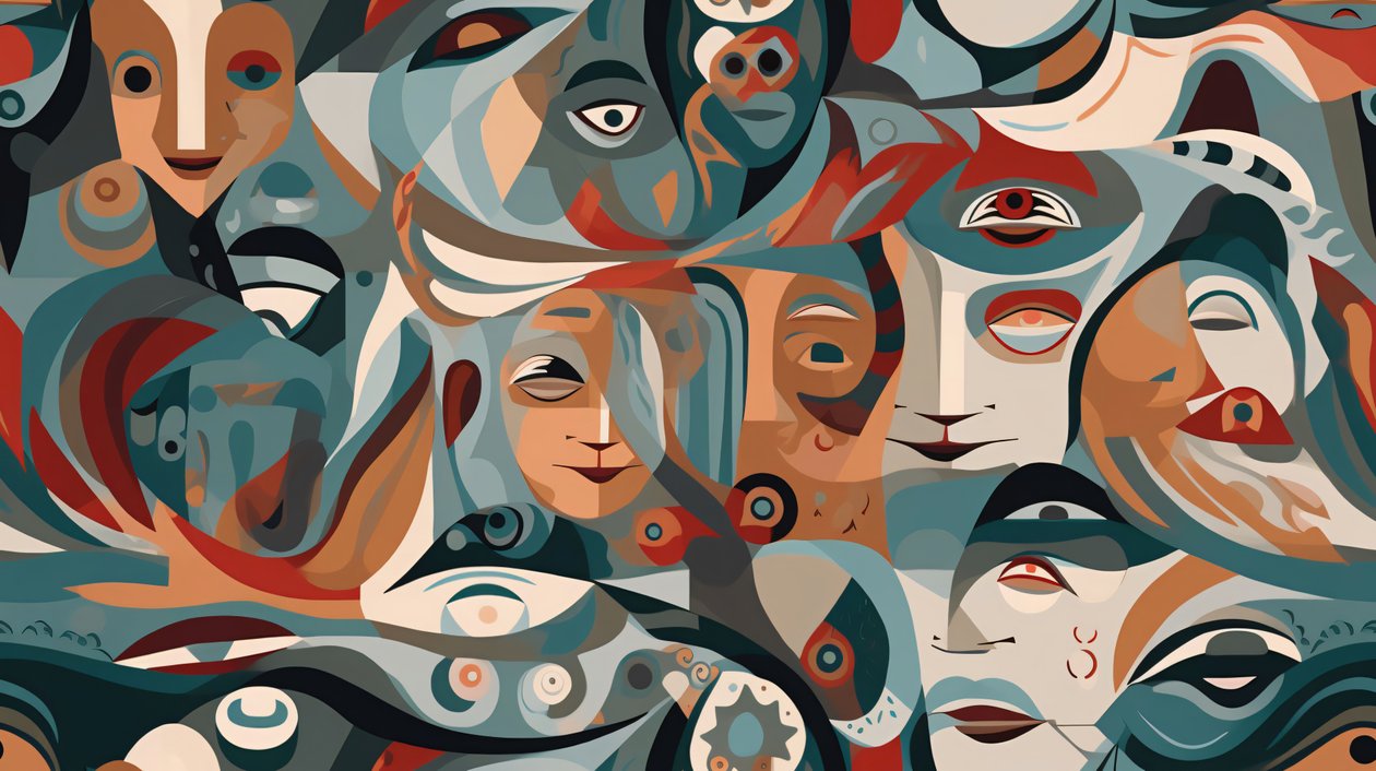 Surreal Figurative A Contemporary Abstract Masterpiece, Väggdekor till salu av F. Abderrahim