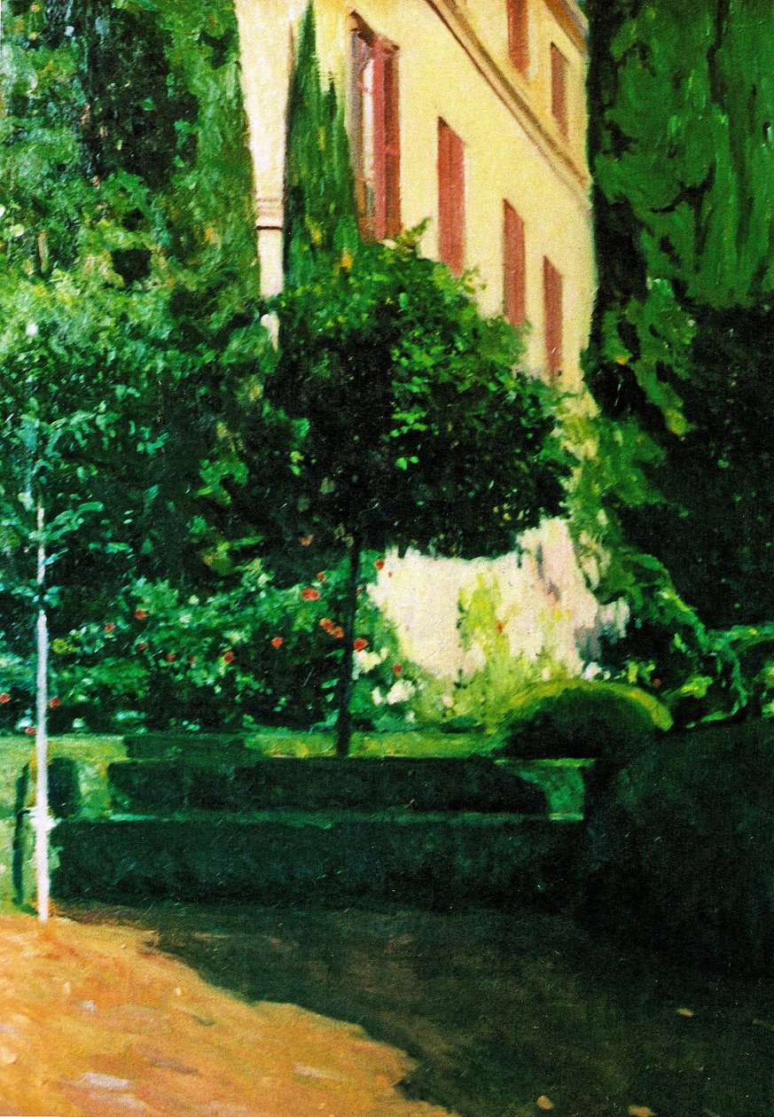 Monforte Garden - Valenciansk målning av Alejandro Cabeza