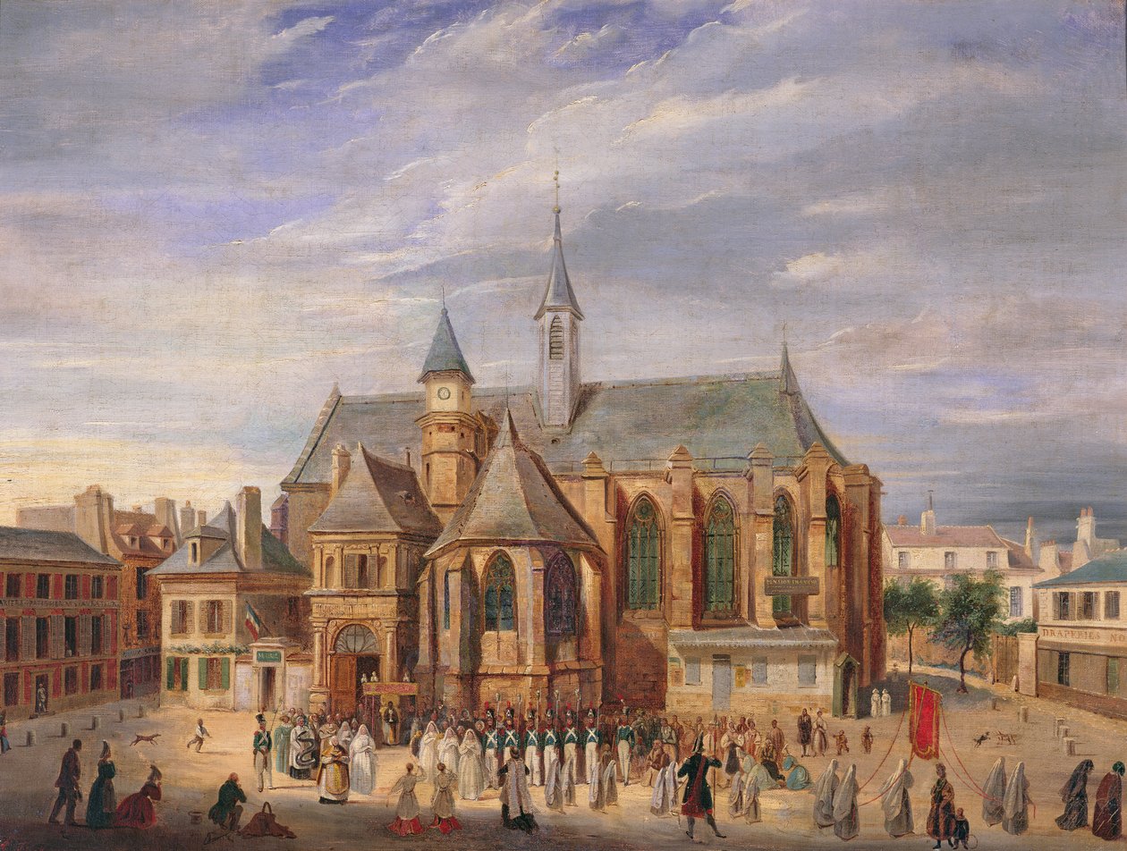 Pilgrimsfärd till Notre-Dame de Boulogne, 1840 av A. Duchaine
