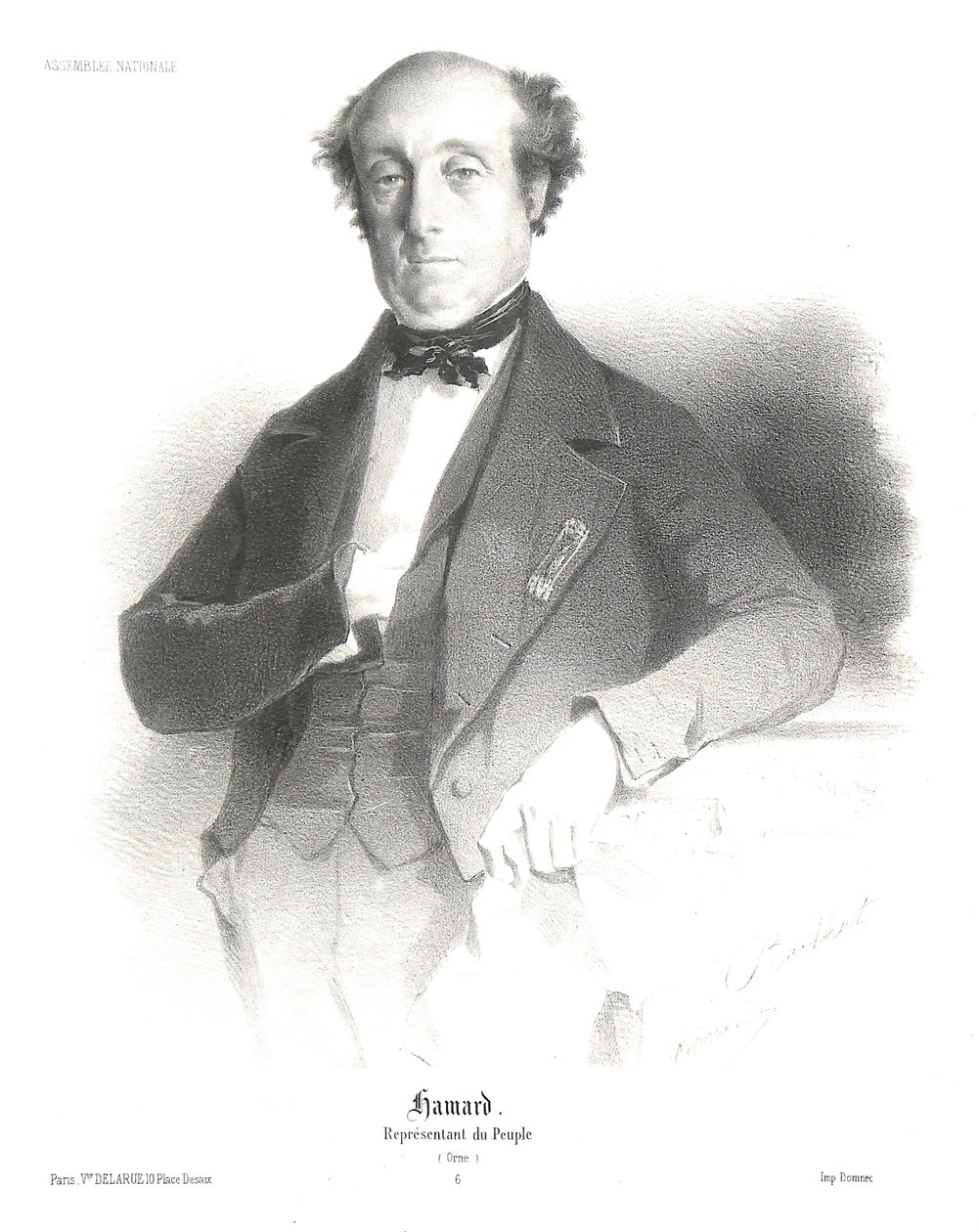 Porträtt av Pascal HAMARD av A. Lemaire Berthet