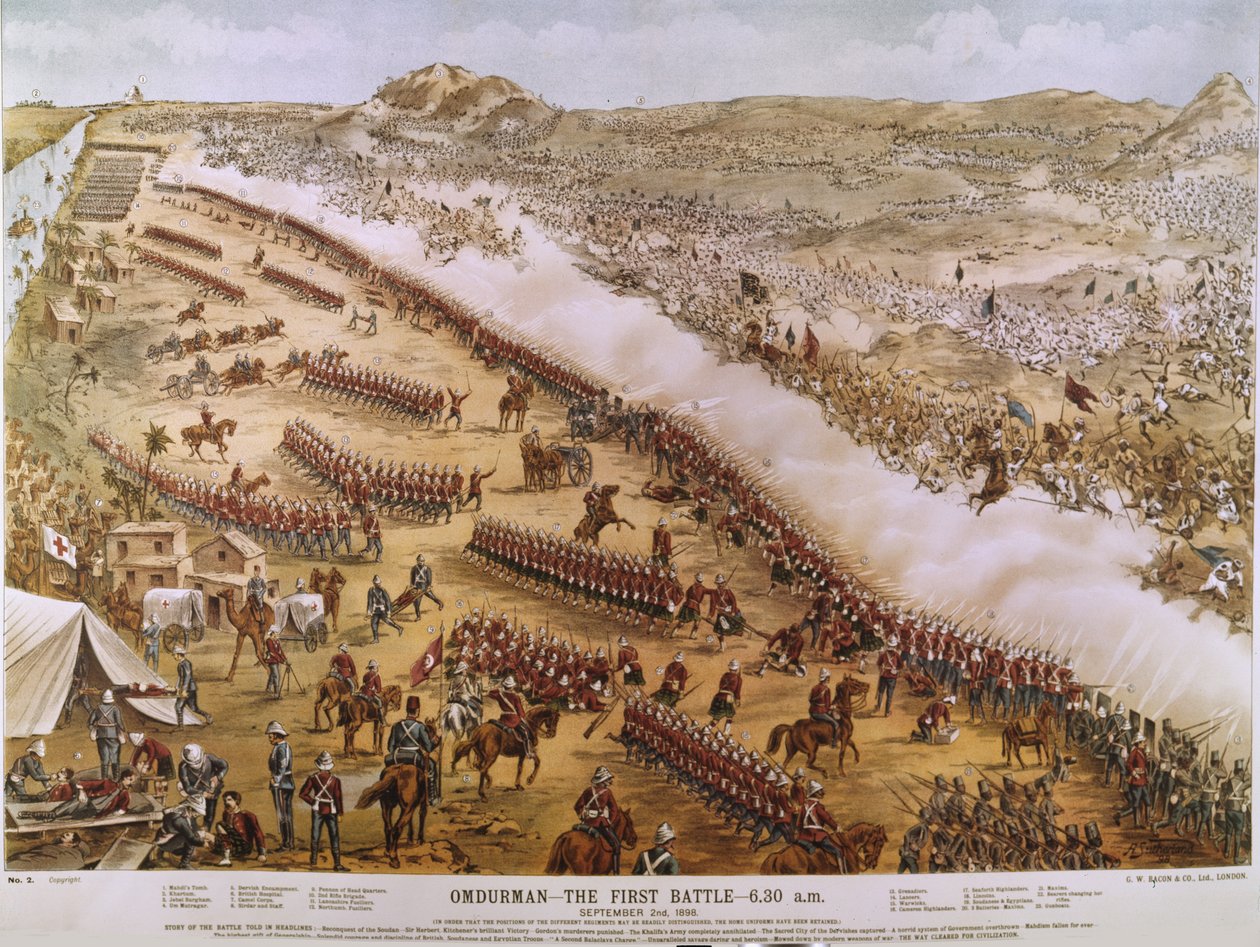 Omdurman, The First Battle - 06.30 den 2 september 1898 av A. Sutherland