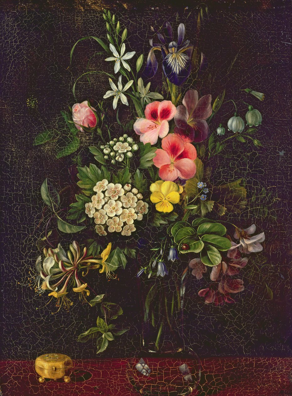 Vas med blommor, 1775 av A. Viedebant