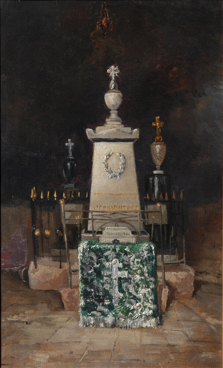 Lermontovs gravsten i Tarkhany, 1883 av A.S. Mezentsov