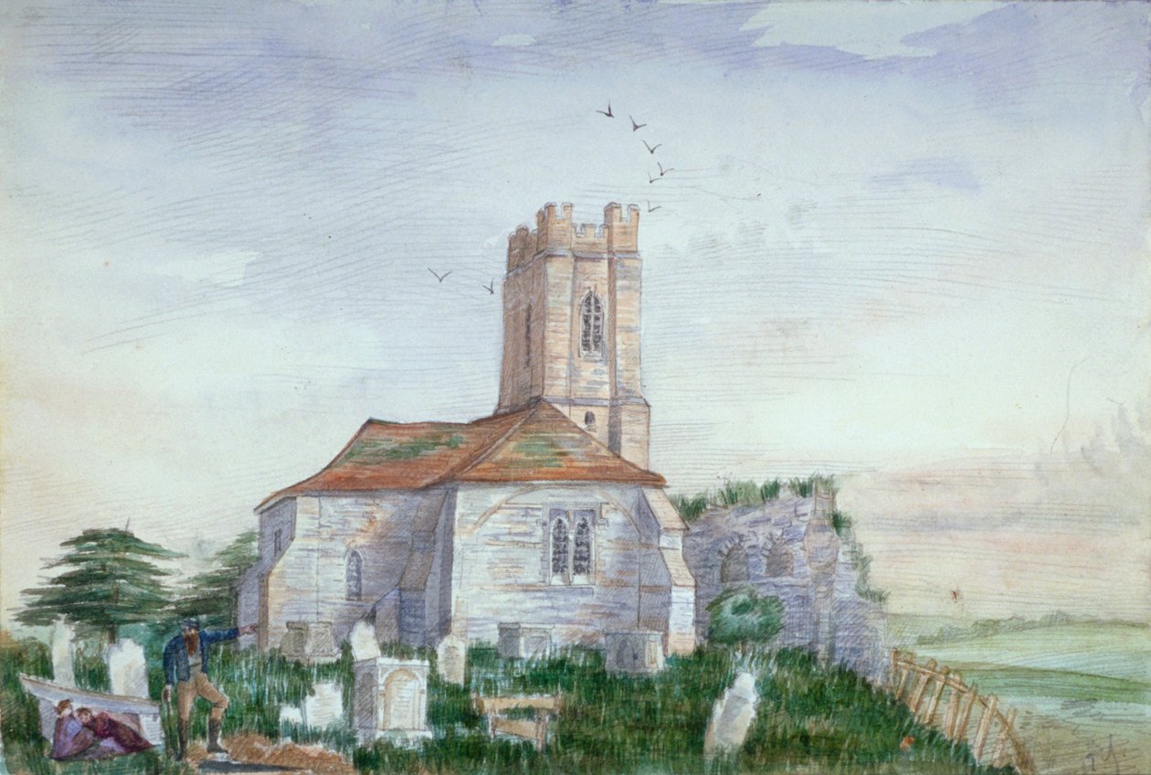 Church of St Nicholas, Plumstead, Kent, c1800 av AY