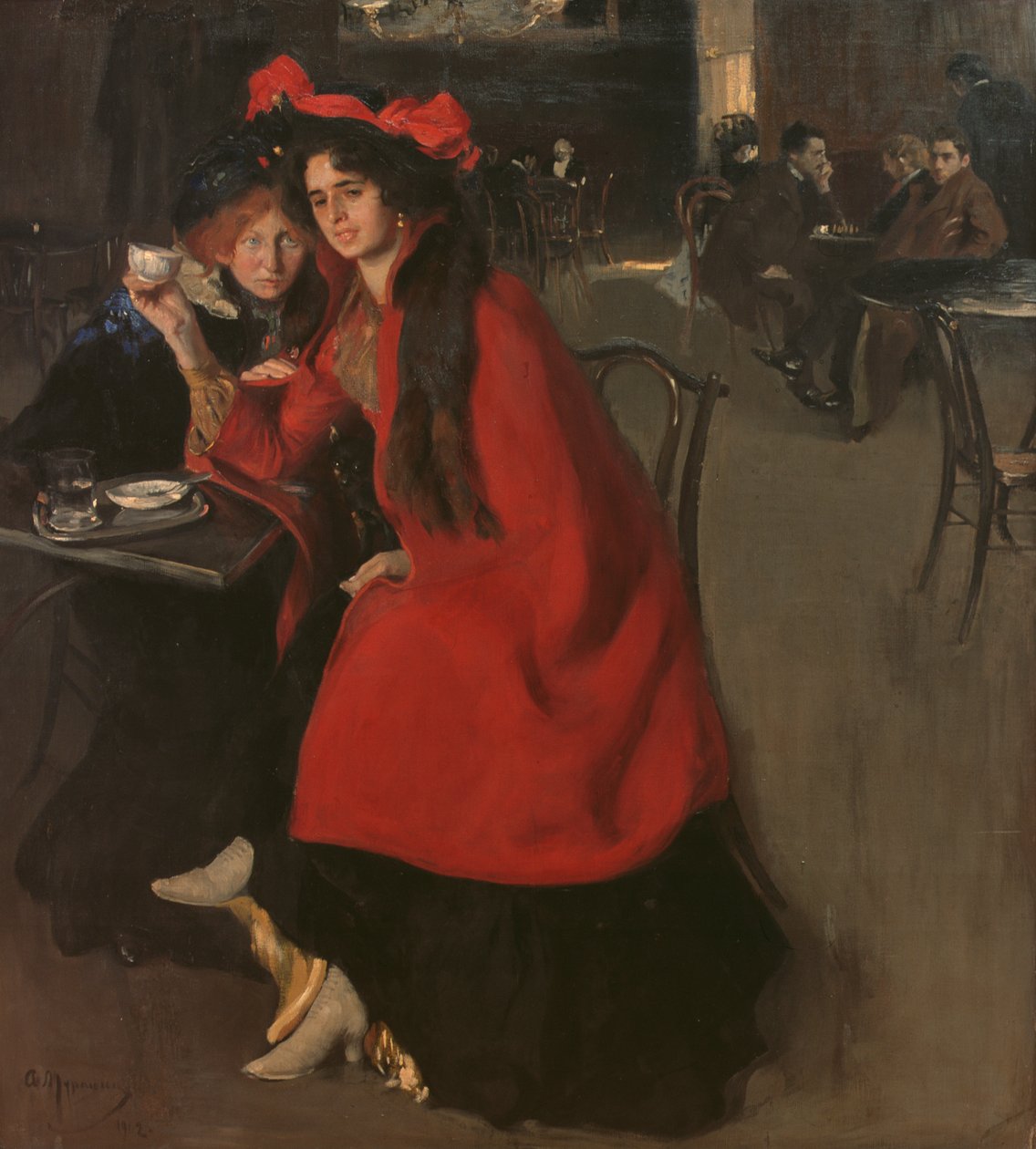 På ett kafé, 1902 av A. A. Murashko
