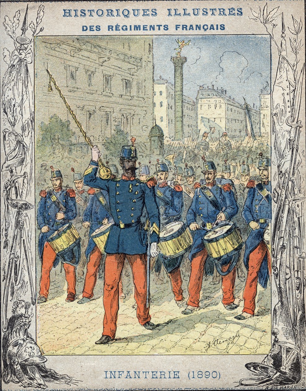 franskt infanteri av A. Demarle