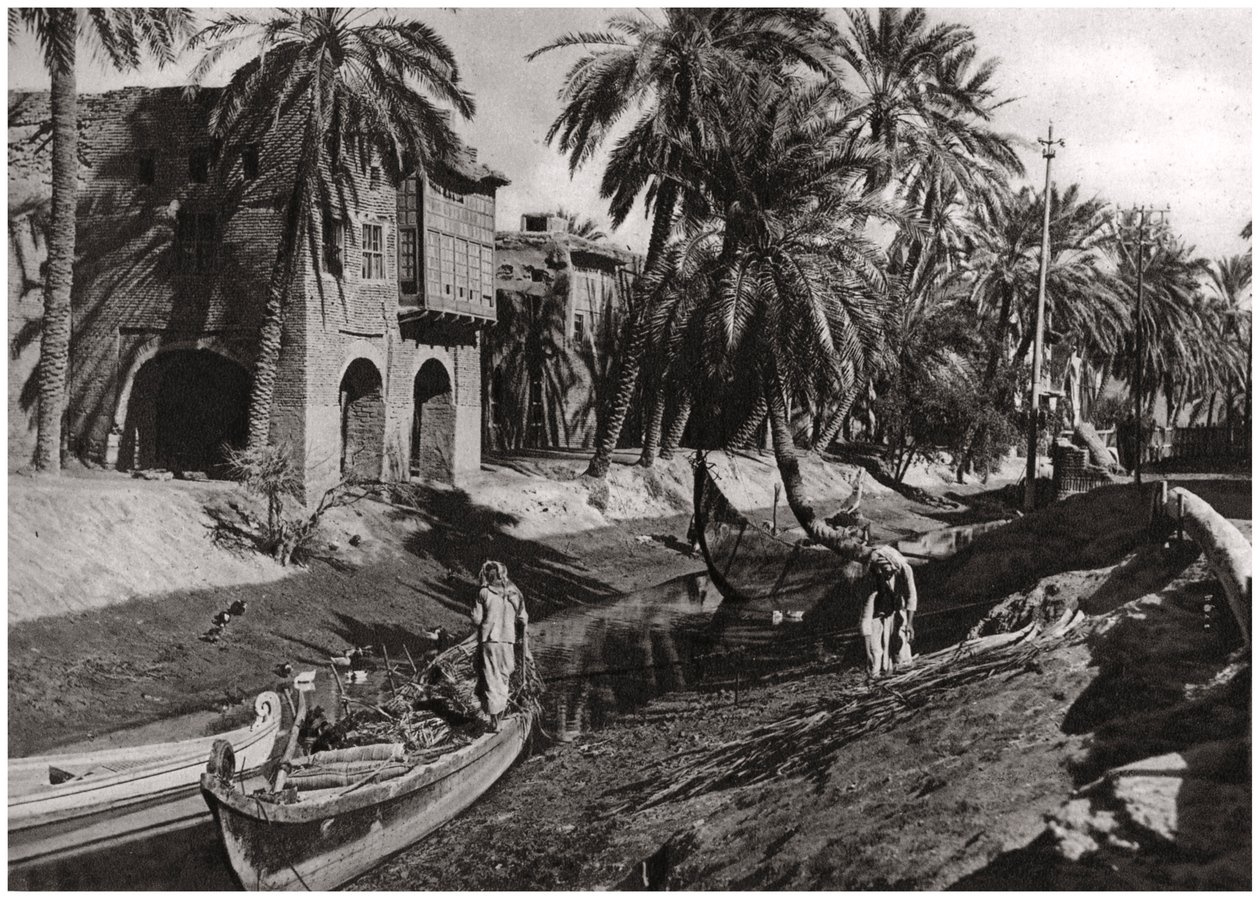 Serai Creek, Basra, Irak, 1925 av A. Kerim