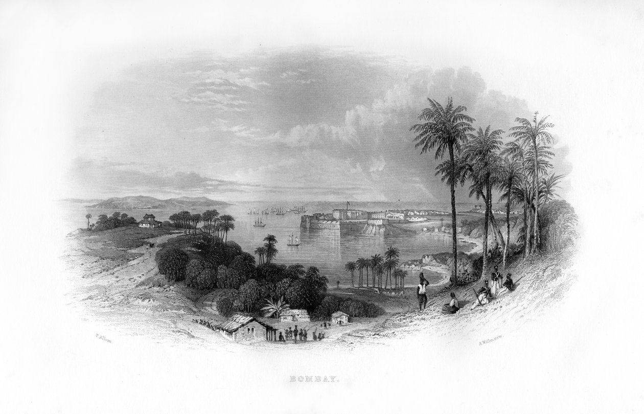Bombay, Indien, 1800-talet. av A. Willmore