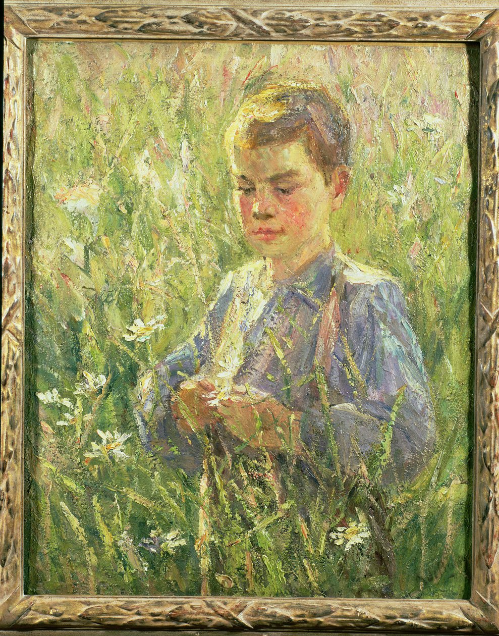 Pojke på ängen av A. de Barsy