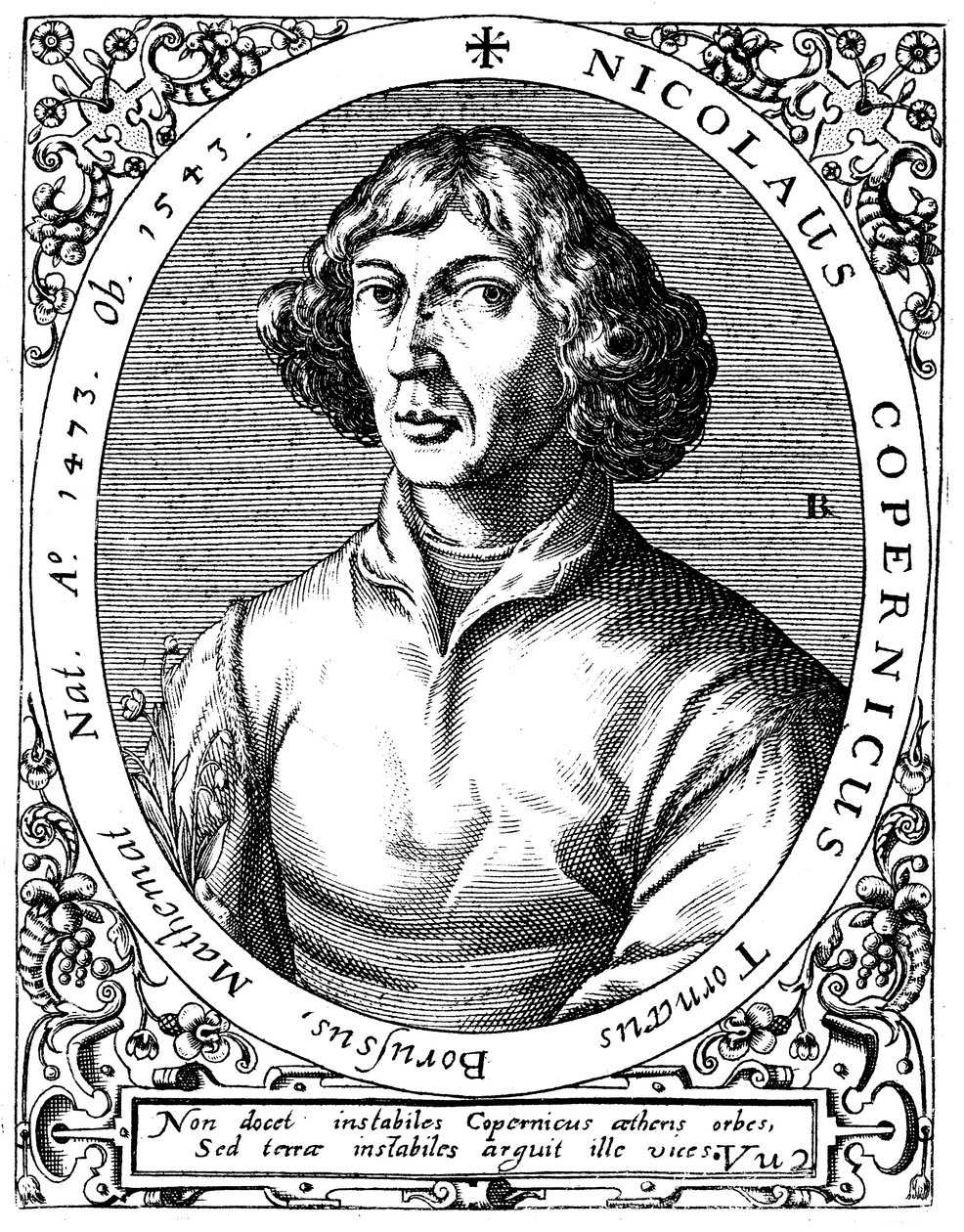 Nicolaus Copernicus, polsk astronom, 1645 av A. de Bry