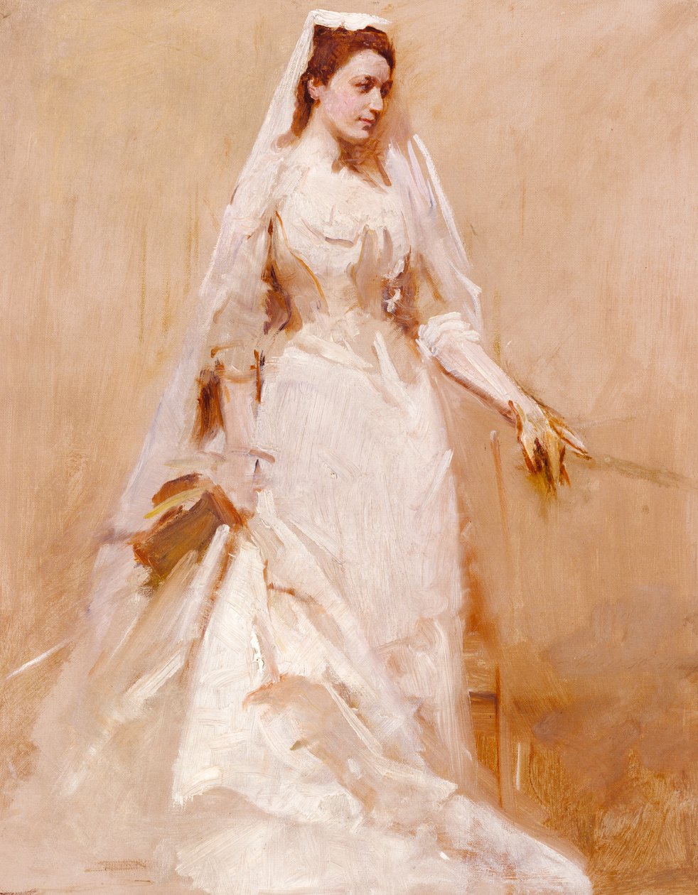 En brud, ca. 1895. av Abbott Handerson Thayer