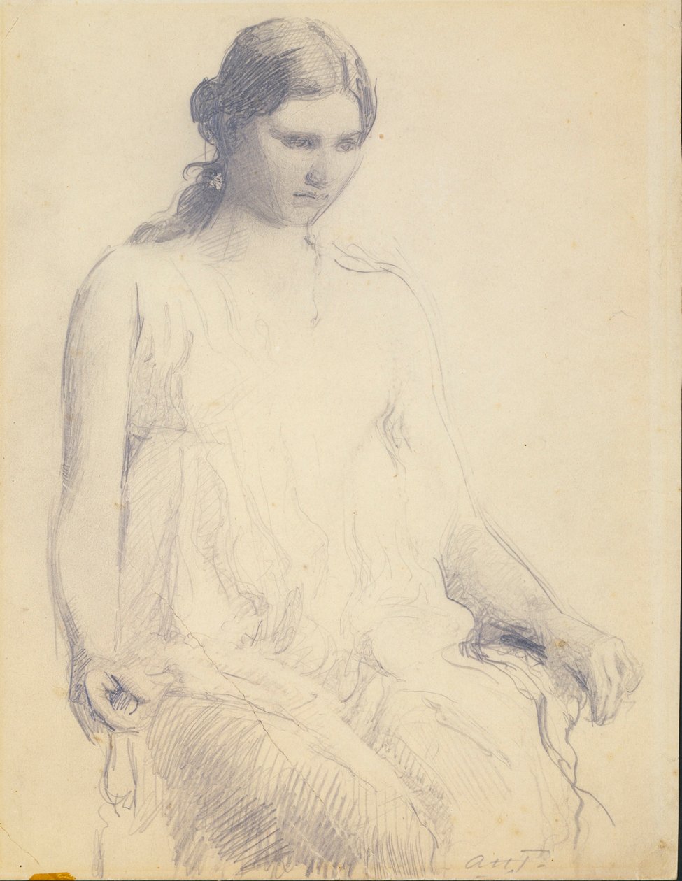 Studie av en ung kvinna av Abbott Handerson Thayer