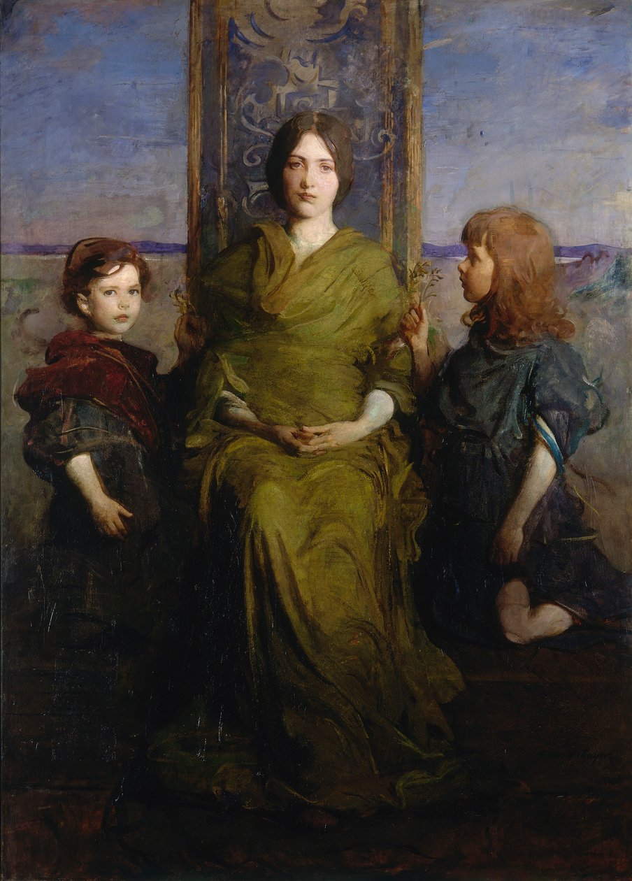Jungfru på tronen av Abbott Handerson Thayer