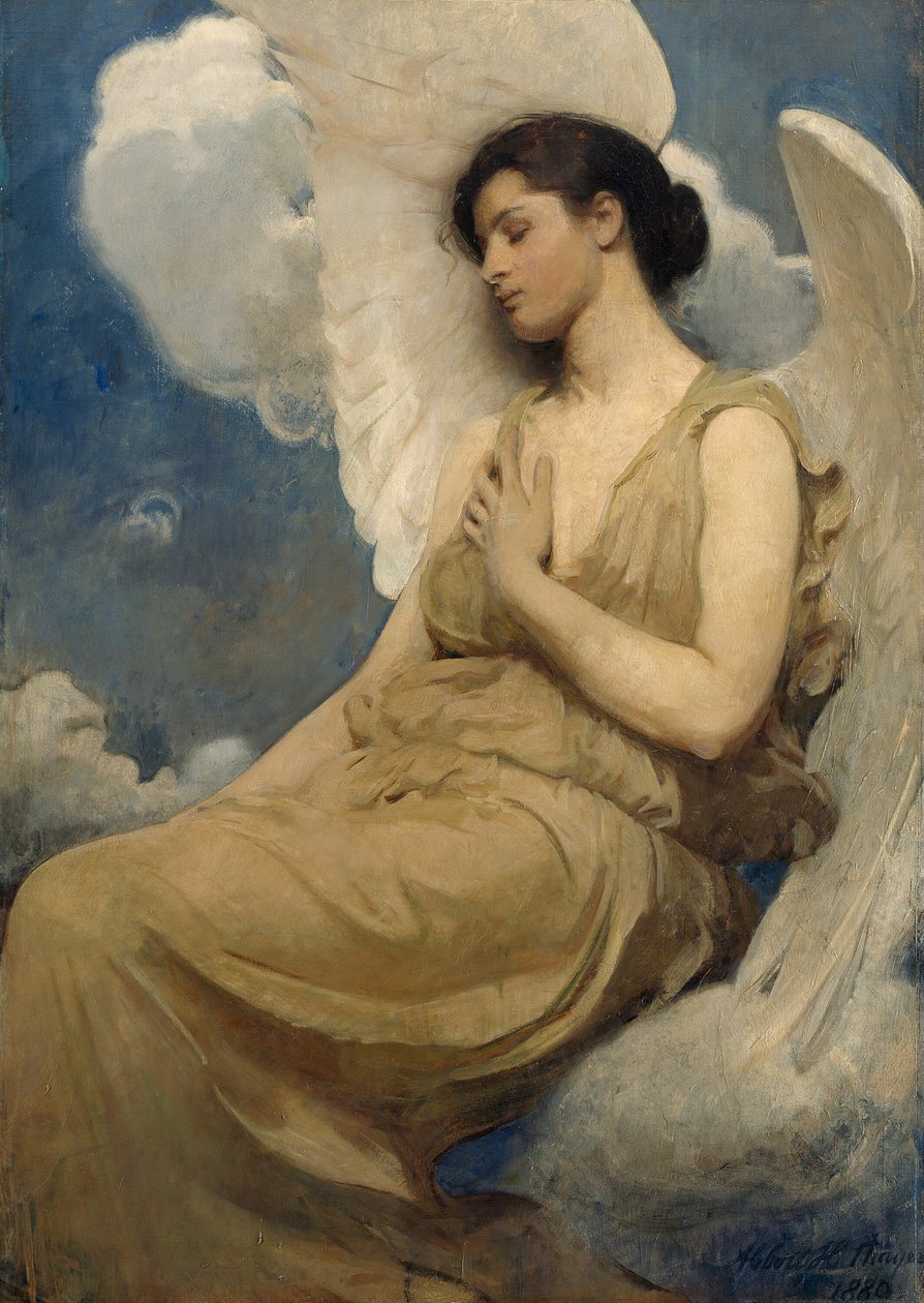 Bevingad figur, 1889. av Abbott Handerson Thayer