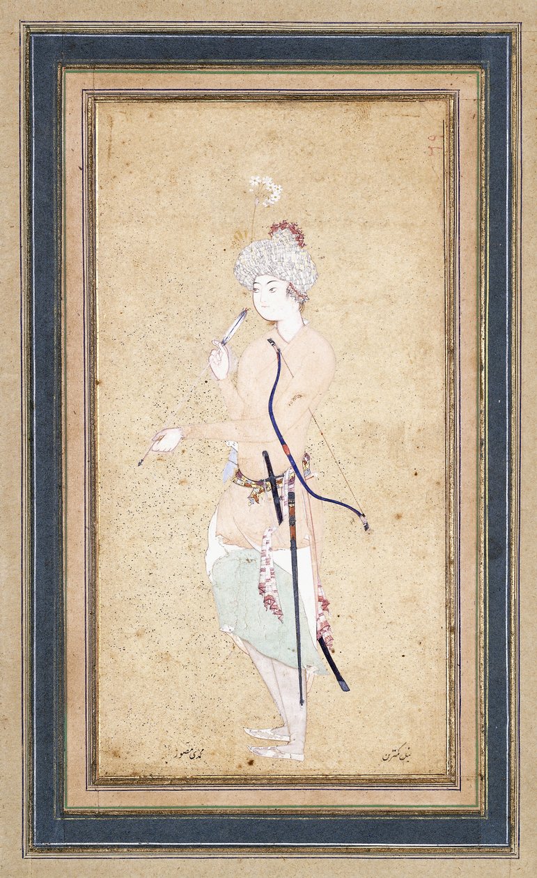 En ung bågskytt, ca. 1580 av Abd Allah Musawwir