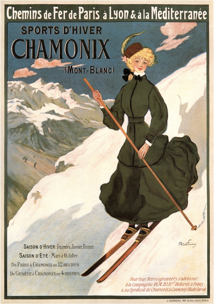 Chamonix Mont Blanc, 1905 av Abel Faivre