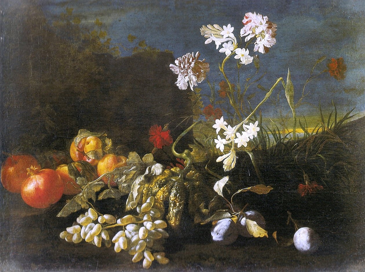 Still life with flowers av Abraham Brueghel