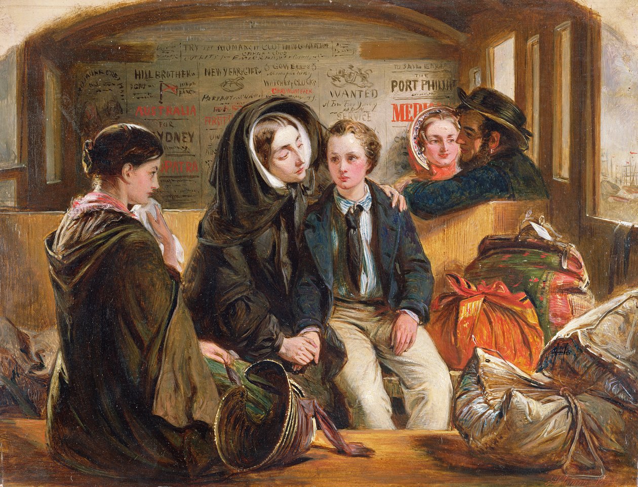 Andra klassen - Avsked Så skiljs vi rika i sorg, skiljs vi fattiga., 1855 av Abraham Solomon