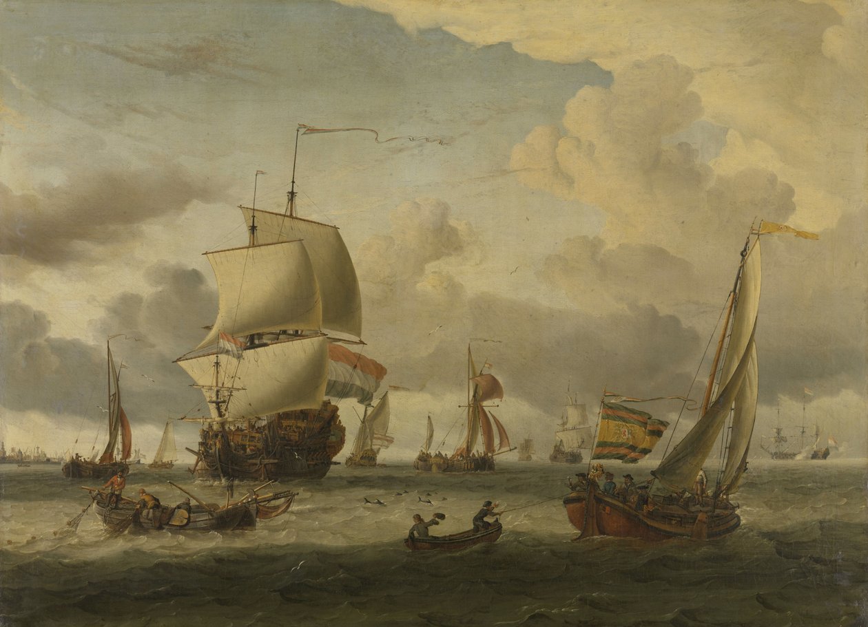 Enkhuizen Roadstead av Abraham Storck