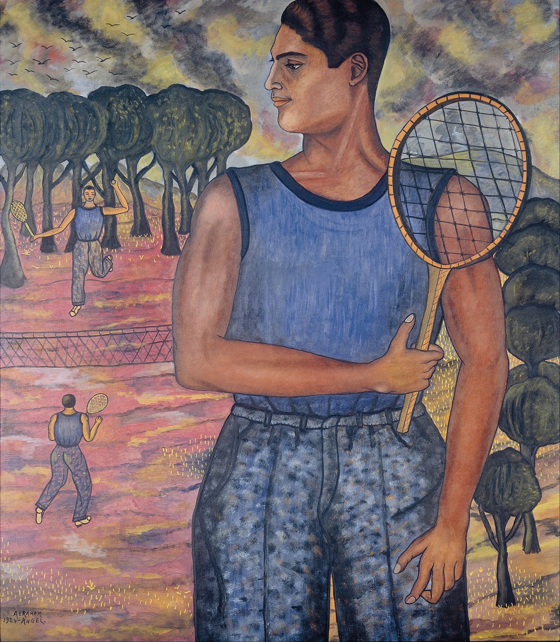 Porträtt av Hugo Tilghman (tennisspelaren) av Abraham Ángel