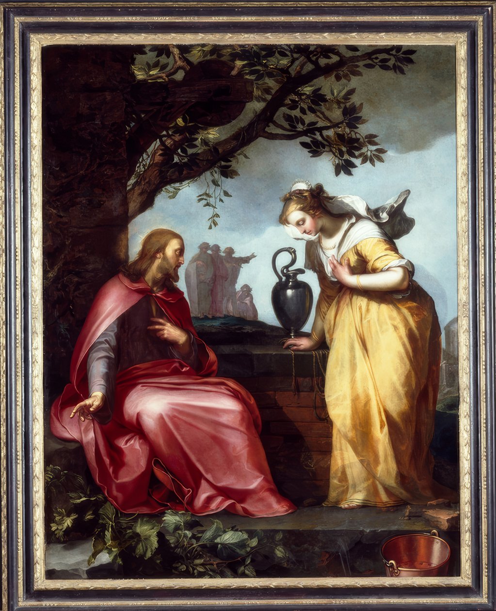 Kristus och den samaritanska kvinnan av Abraham Bloemaert