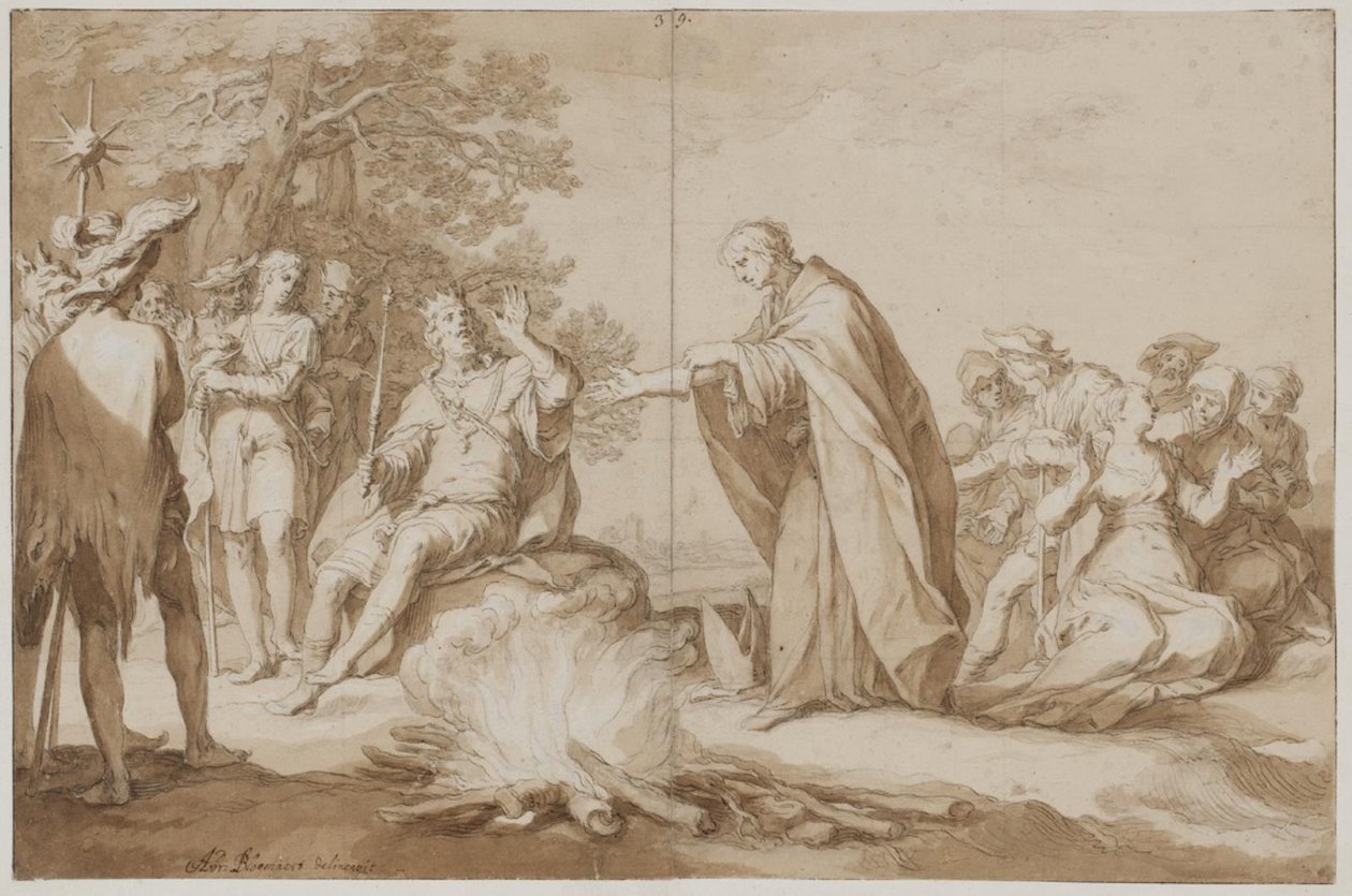 Poppos eldprov av Abraham Bloemaert